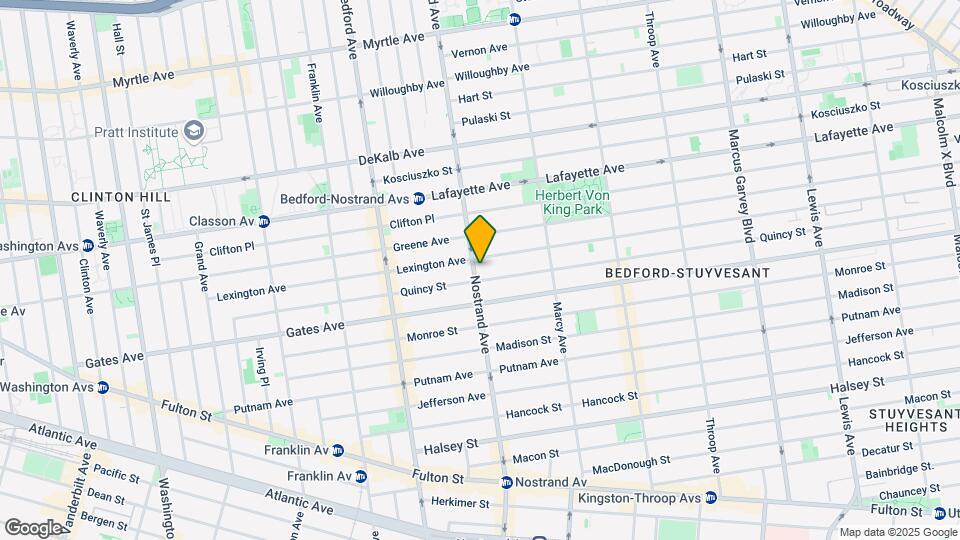 323 Nostrand Ave Map and Location Details