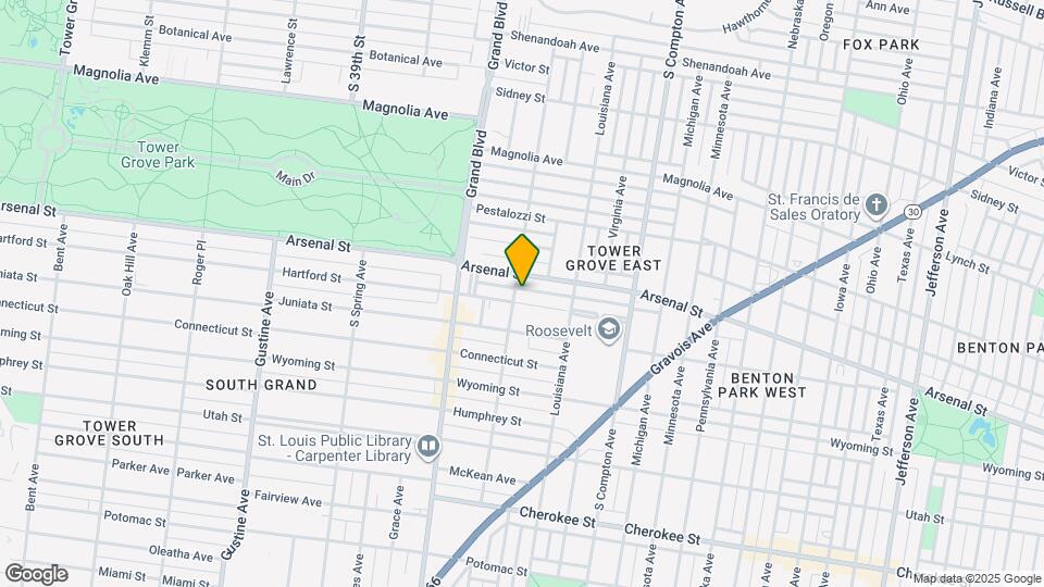 3455 Hartford St, Unit #A Map and Location Details