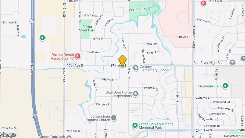 1703 S 35th St Map and Location Details