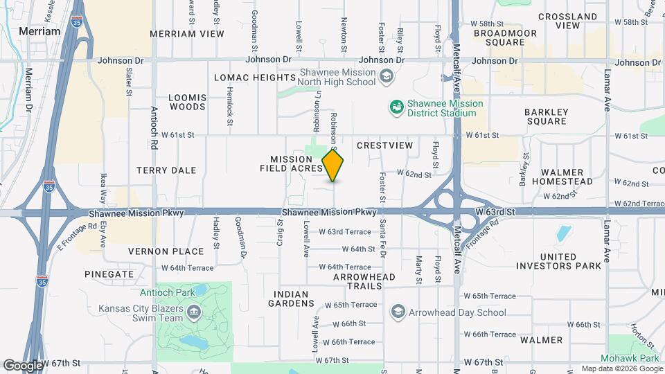 6212 Robinson St Map and Location Details