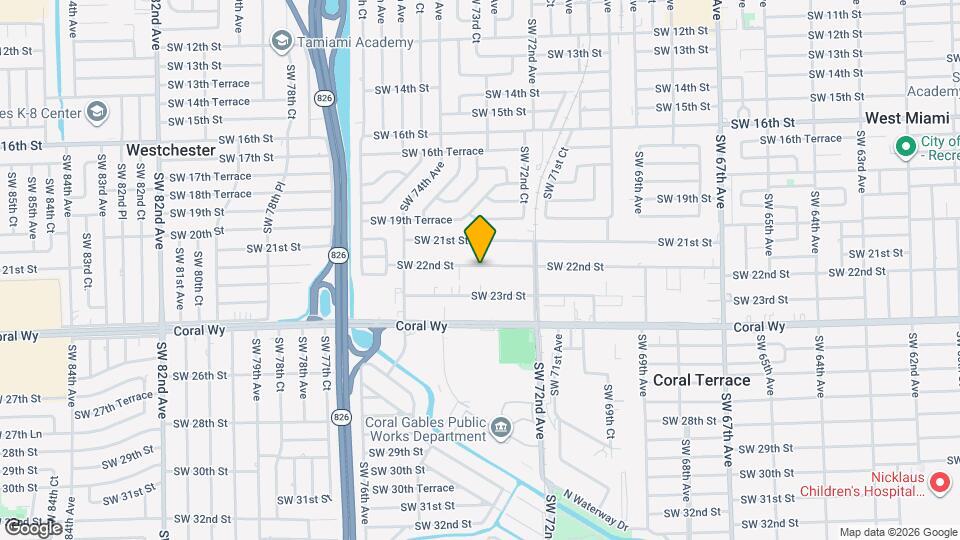 7314 SW 22nd St Map and Location Details