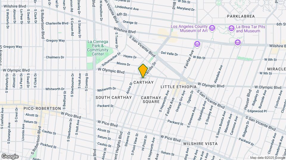 1018 S Crescent Heights Blvd Map and Location Details