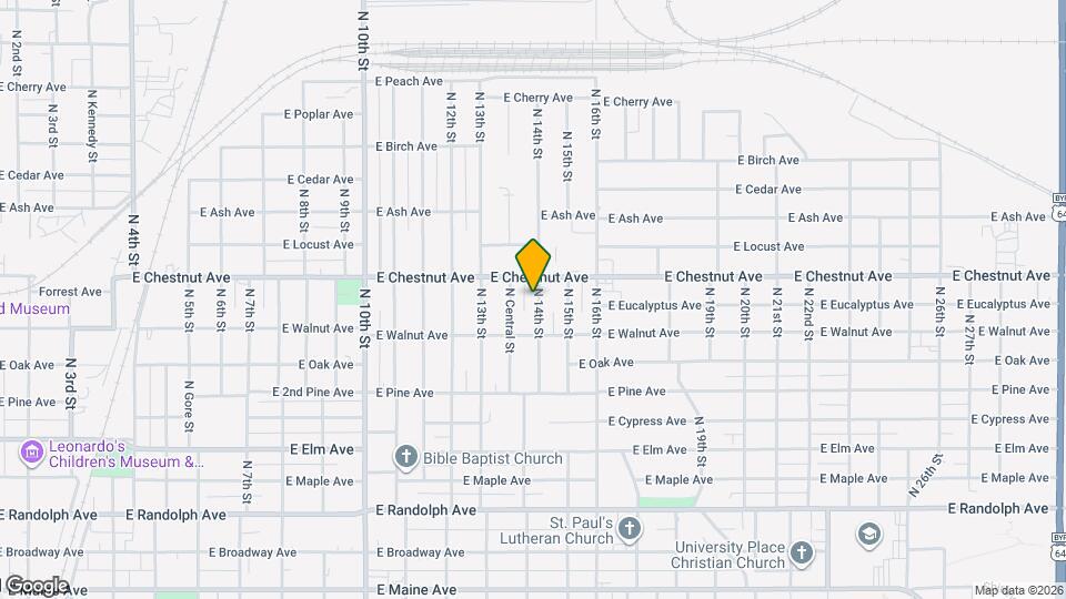 730 N 14th St Map and Location Details