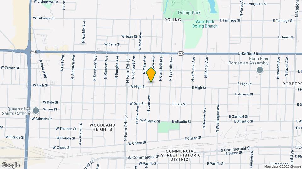 503 W High St Map and Location Details