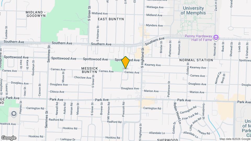 3414 Carnes Ave Map and Location Details