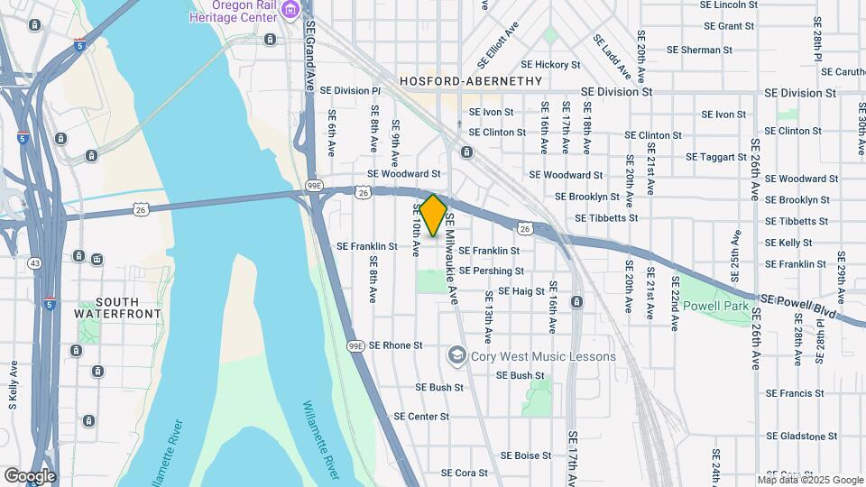 1033 SE Franklin St Map and Location Details