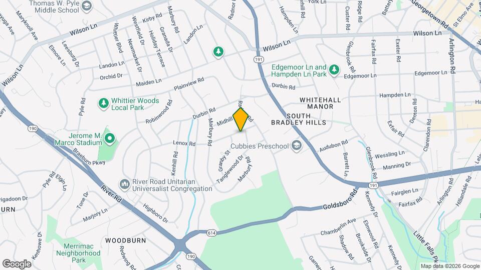 5804 Lenox Rd Map and Location Details