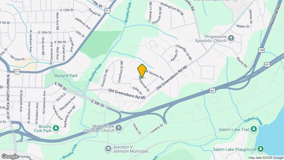 625 Glenbrook Dr Mapa y Detalles de la Ubicación