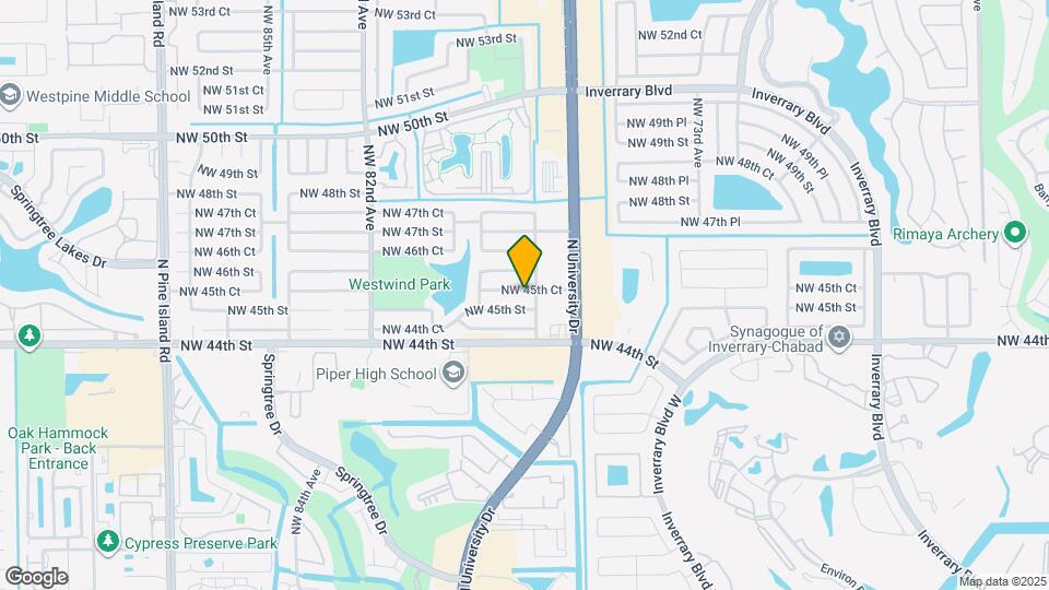 7750 NW 45th Ct Map and Location Details