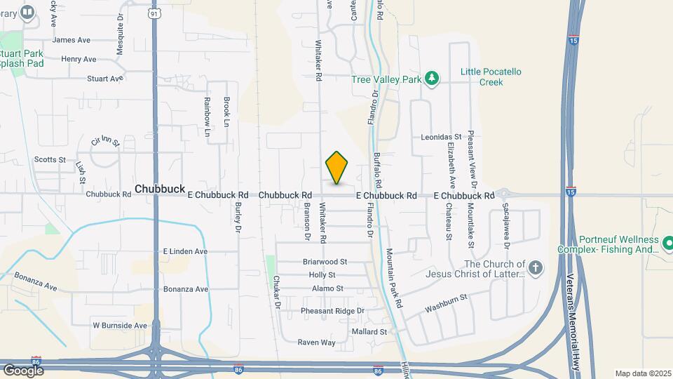 512 E Chubbuck Rd Map and Location Details
