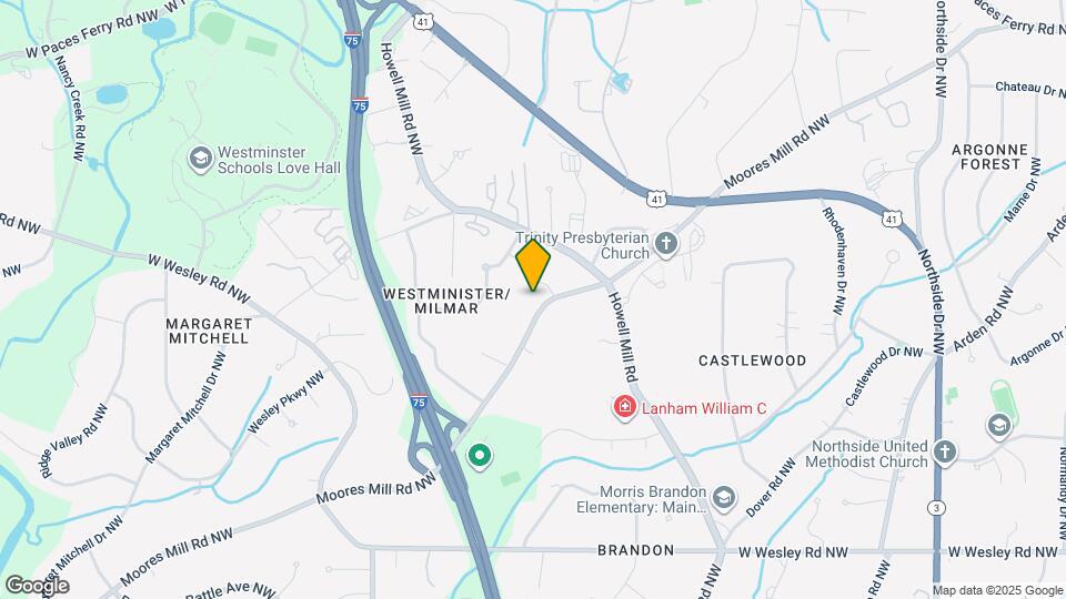 1085 Moores Mill Rd NW Map and Location Details