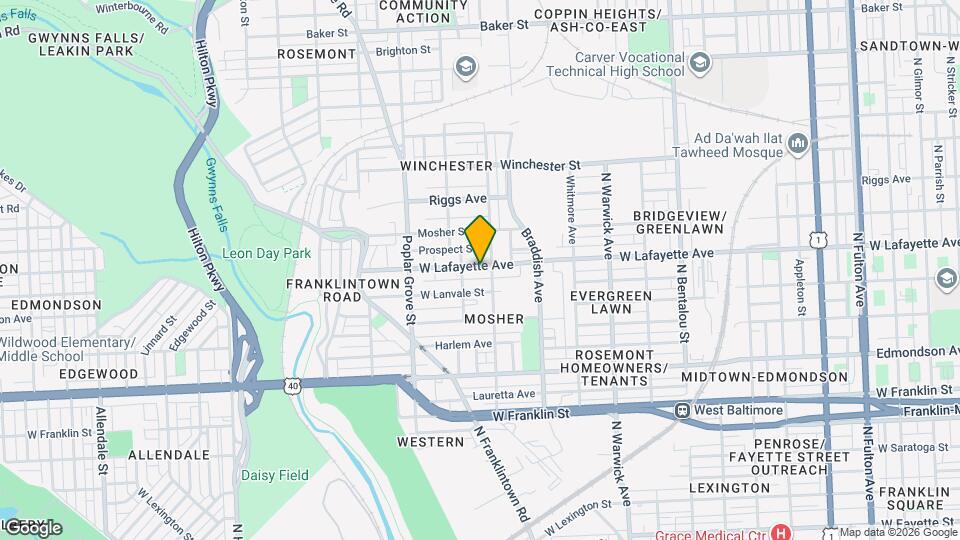 2723 W Lafayette Ave Map and Location Details