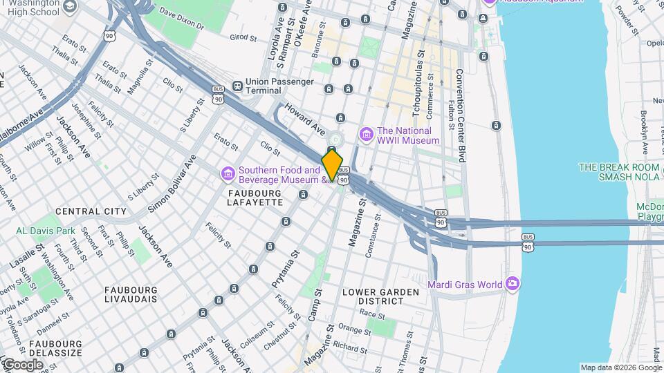 1501 Clio St, Unit 1A Map and Location Details