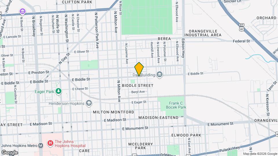 2705 E Biddle St Map and Location Details
