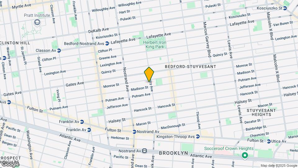 Bedford Stuyvesant Multi-Family Mapa y Detalles de la Ubicación