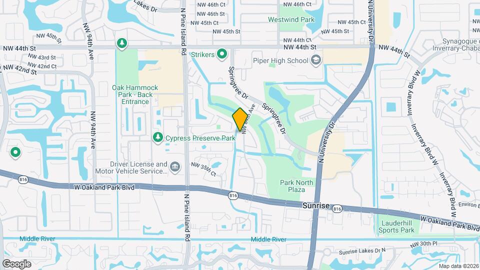 3831 NW 84th Ave Map and Location Details