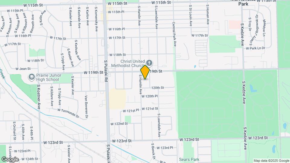 11937 S Hamlin Ave Map and Location Details