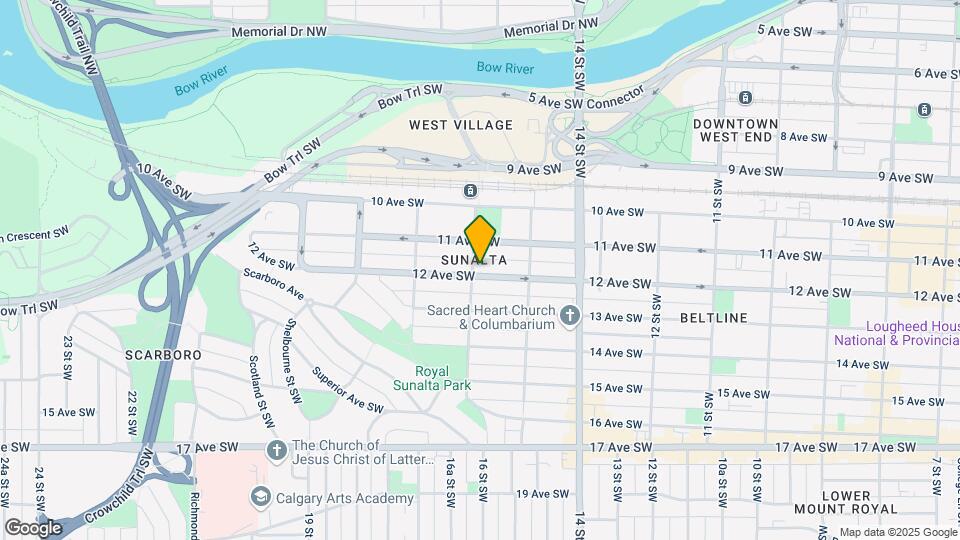 1640 12th Ave SW Map and Location Details
