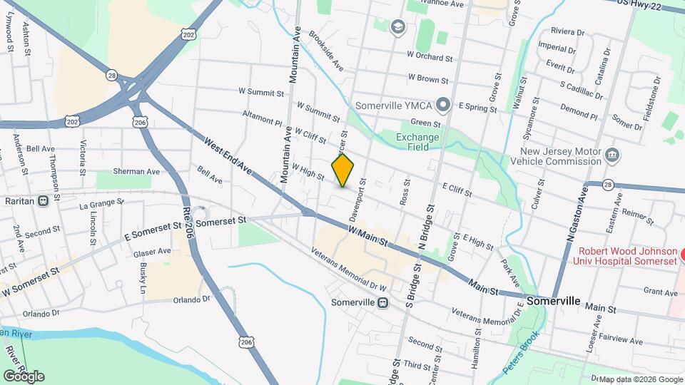 125 W High St Mapa y Detalles de la Ubicación