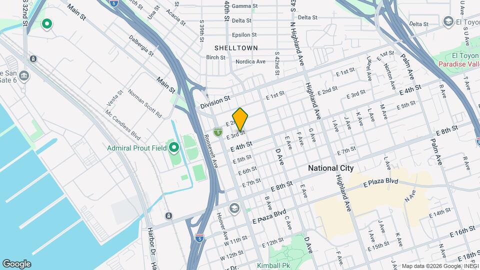 126 E 3rd St Map and Location Details