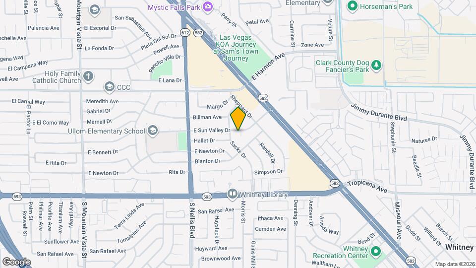 5185 E Sun Valley Dr Map and Location Details
