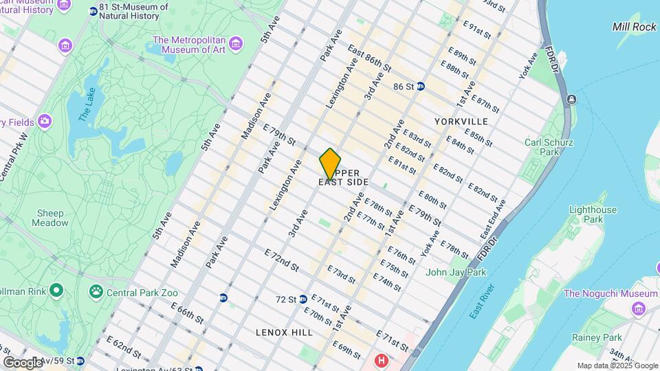 208 E 78th St Map and Location Details