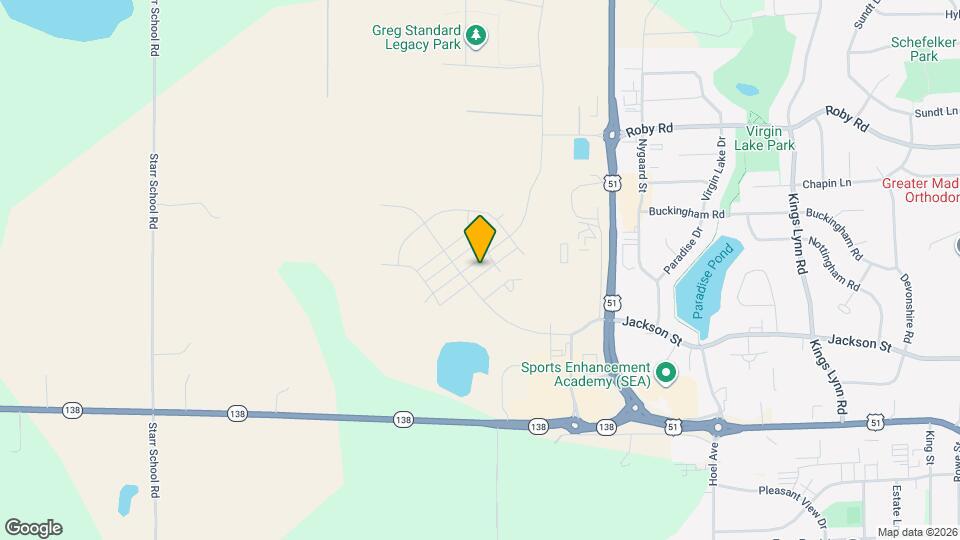 513 Oak Opening Dr Map and Location Details