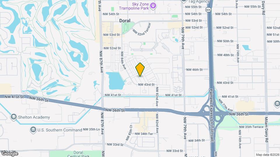 4583 NW 83rd Pl Map and Location Details