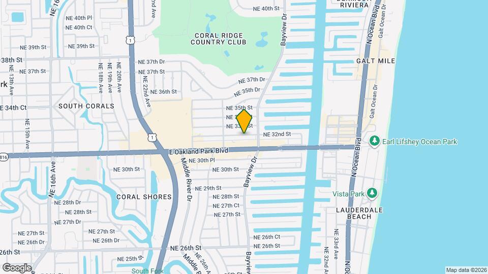 2734 NE 32nd St Map and Location Details