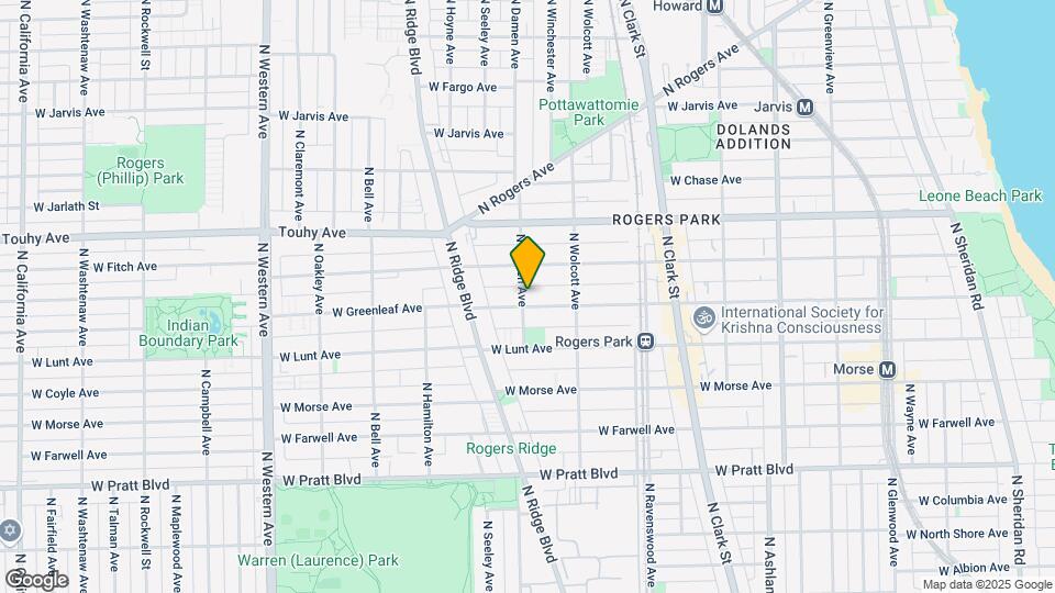 7059 N Damen Ave Map and Location Details