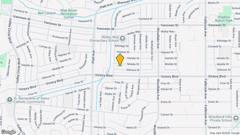 23447 Gilmore St Map and Location Details