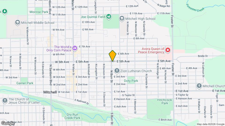 601 E 5th Ave Mapa y Detalles de la Ubicación