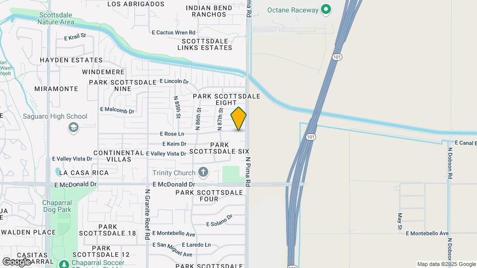 8737 E Rose Ln Map and Location Details