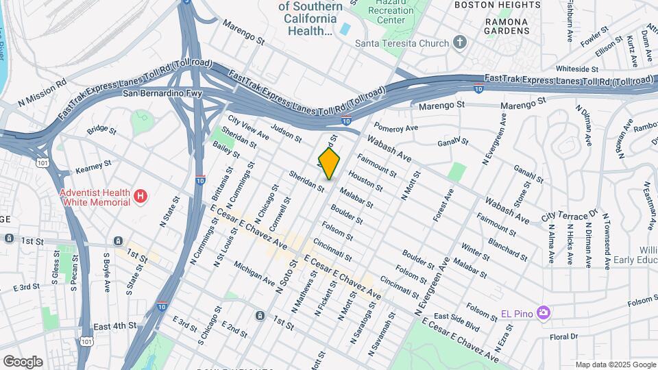 633-637 N Soto St Mapa y Detalles de la Ubicación