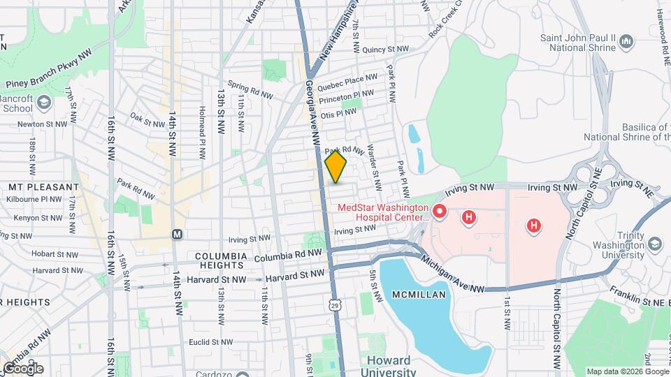 636 Lamont St NW Map and Location Details