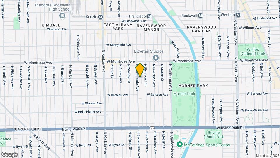 4257 N Sacramento Ave Map and Location Details