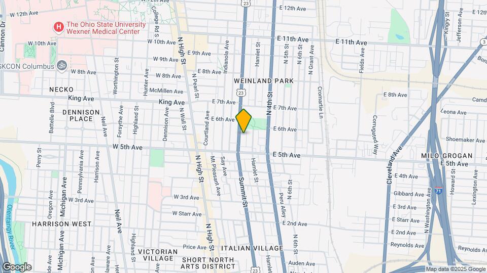 1236 Summit St Map and Location Details