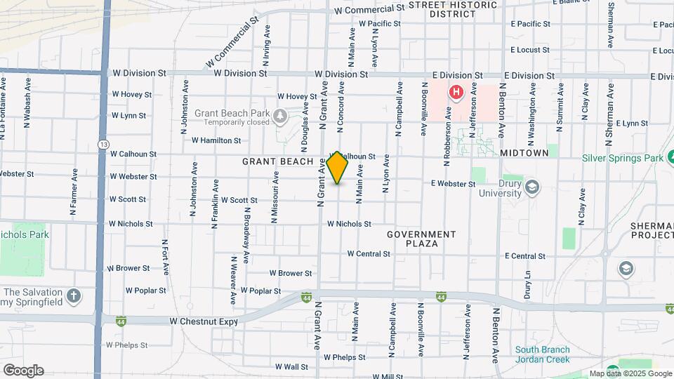 1121 N Concord Ave Map and Location Details