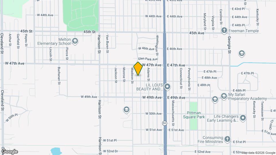 4772 Jefferson St Map and Location Details