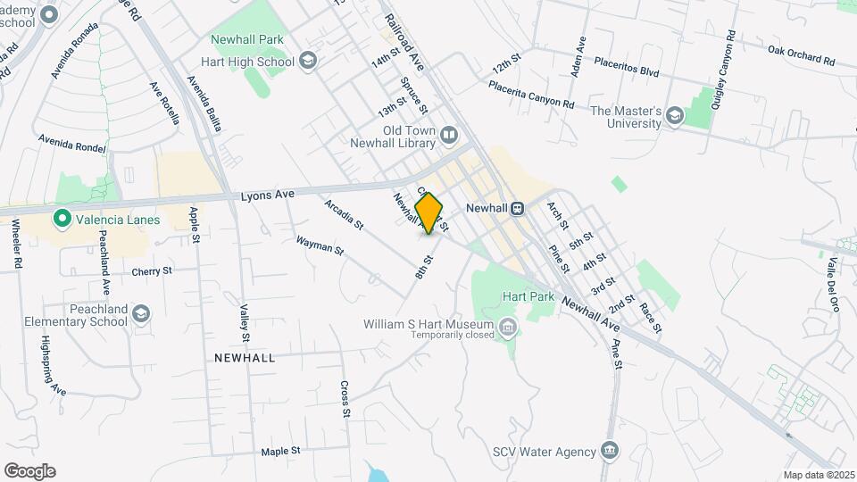 24347 Newhall Ave Map and Location Details