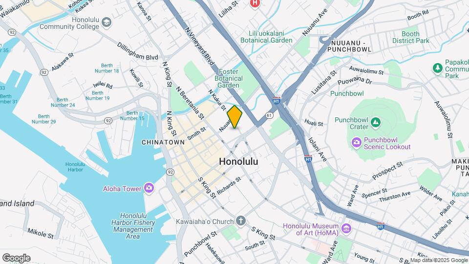 55 S Kukui St Map and Location Details