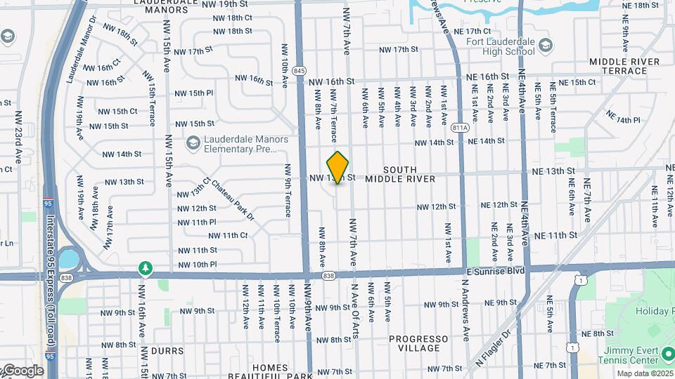 1230 NW 7th Terrace Map and Location Details