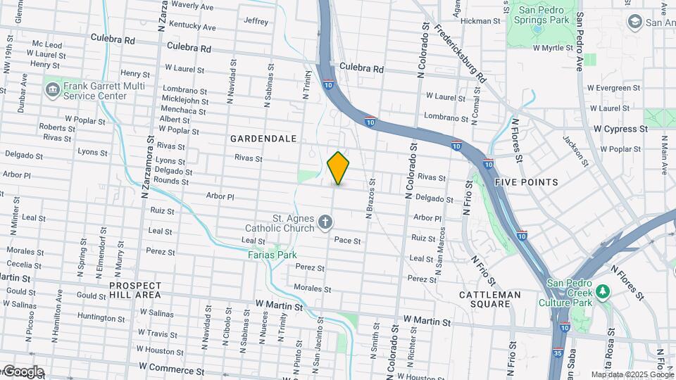 1020 N San Jacinto St Map and Location Details