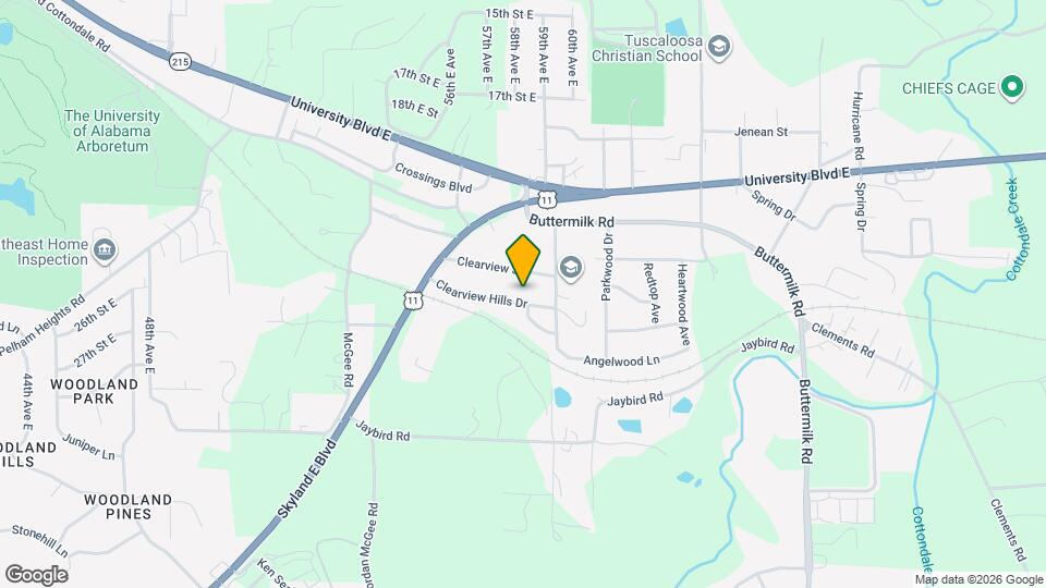 5800 Clearview Hills Dr Mapa y Detalles de la Ubicación