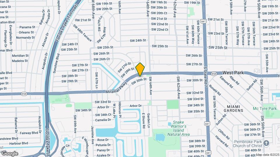 6471 SW 30th St Map and Location Details