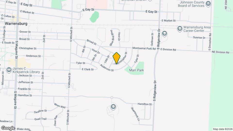 1016 Christopher St Map and Location Details