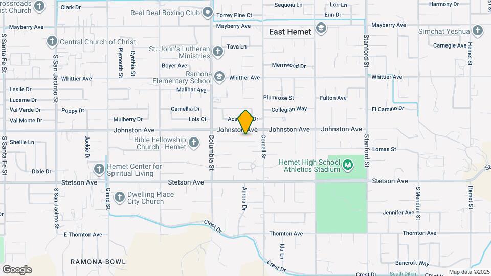 41160 Sunset Ln Map and Location Details