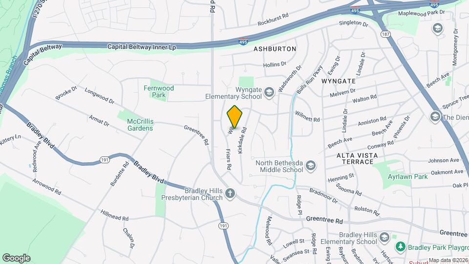 6518 Wilmett Rd Map and Location Details