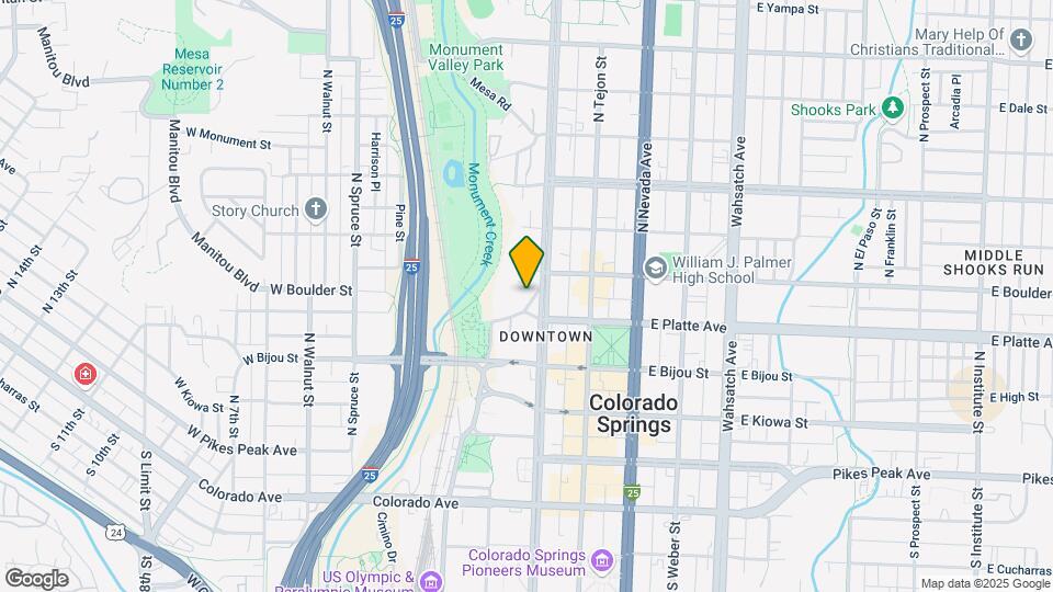 302 N Cascade Ave Map and Location Details