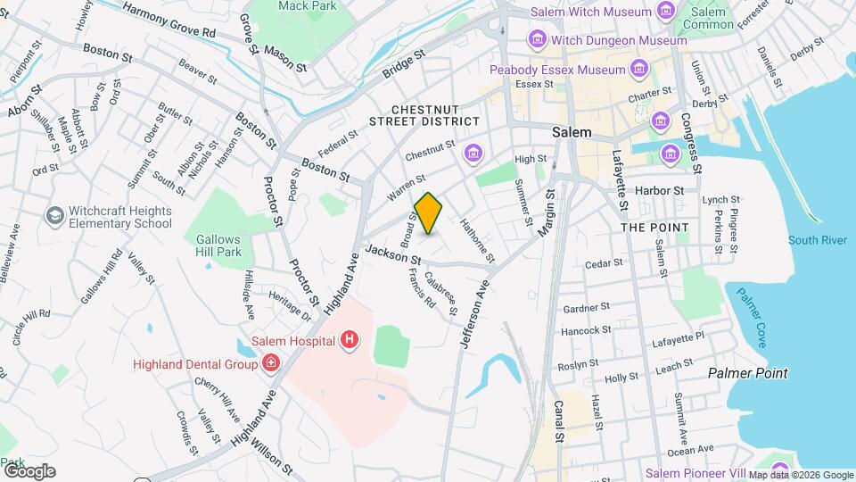 7 Vale St, Unit Apt #1 Map and Location Details